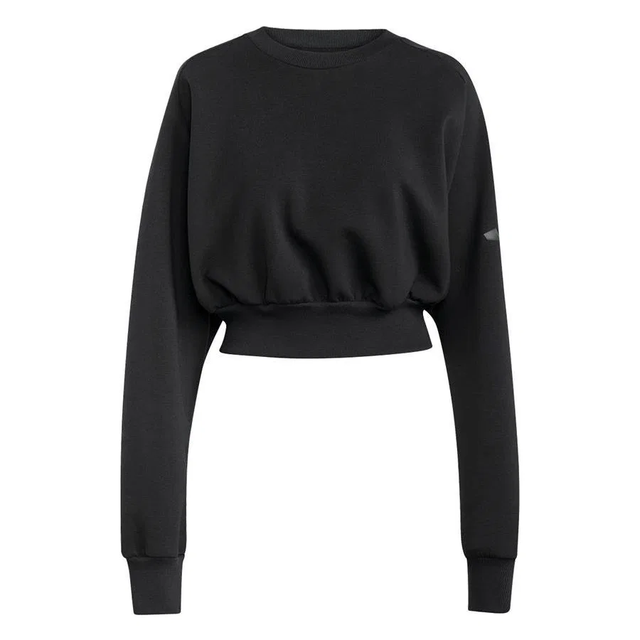 Женский свитшот с широкой резинкой и сборкой W ALL SZN SL SW adidas, Черный