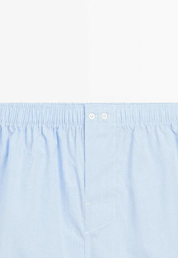Боксеры хлопковые Massimo Dutti Light Blue, светло-голубой — фото 3