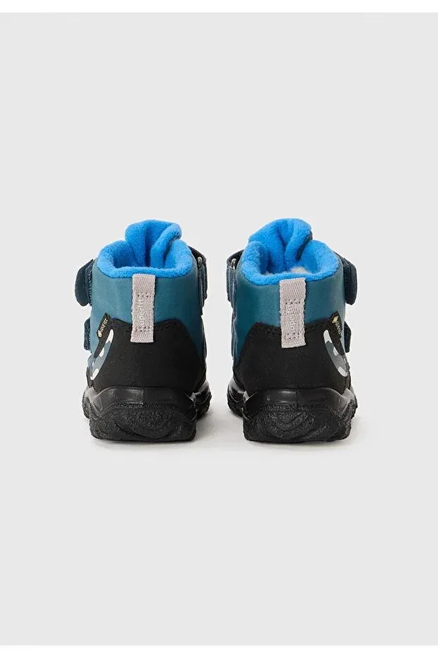 Детские ботинки для мальчиков с коротким каблуком Husky+ anatomical sole gore-tex waterproof children's boots Superfit, Blue — фото 4