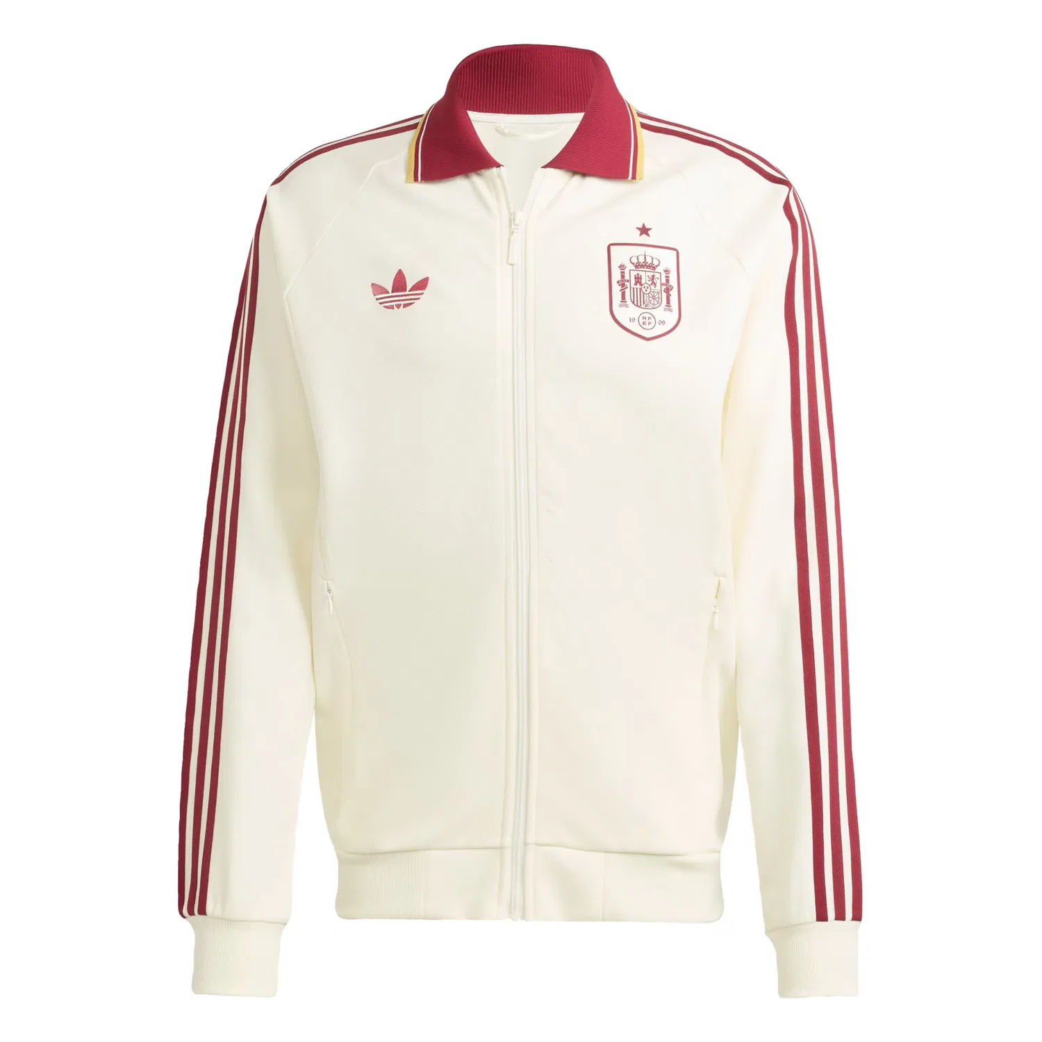 Спортивная толстовка на молнии Adidas Performance Spain Away Anthem белого цвета