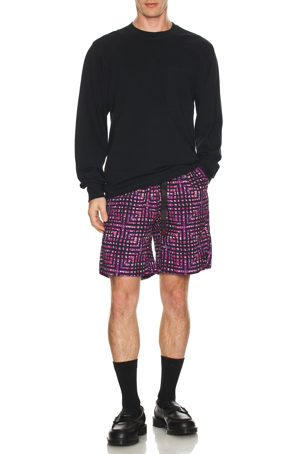 

Нейлоновые складные шорты G-Short Gramicci, Batik Purple