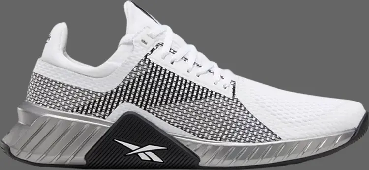 

Кроссовки flashfilm trainer 'white silver metallic' Reebok, белый