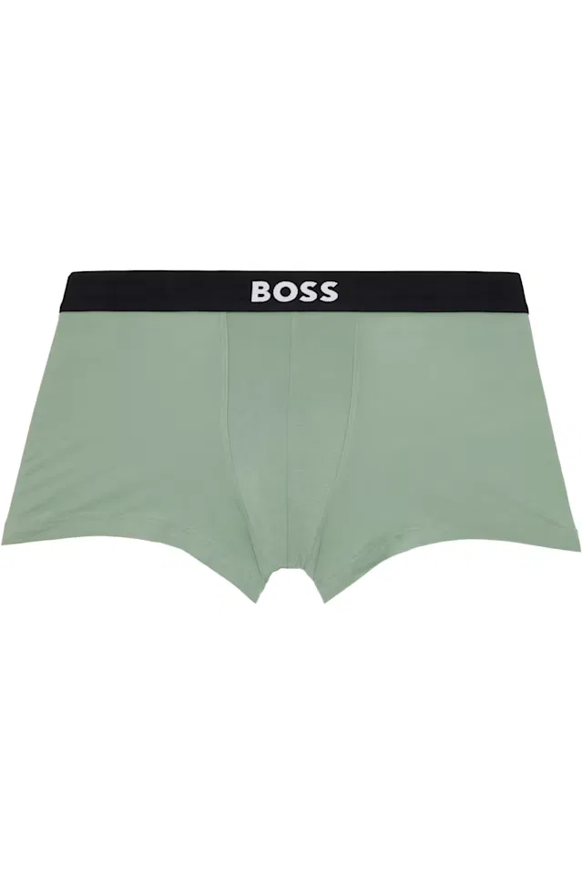 Комплект из трех разноцветных боксеров из эластичного хлопка Boss — фото 2