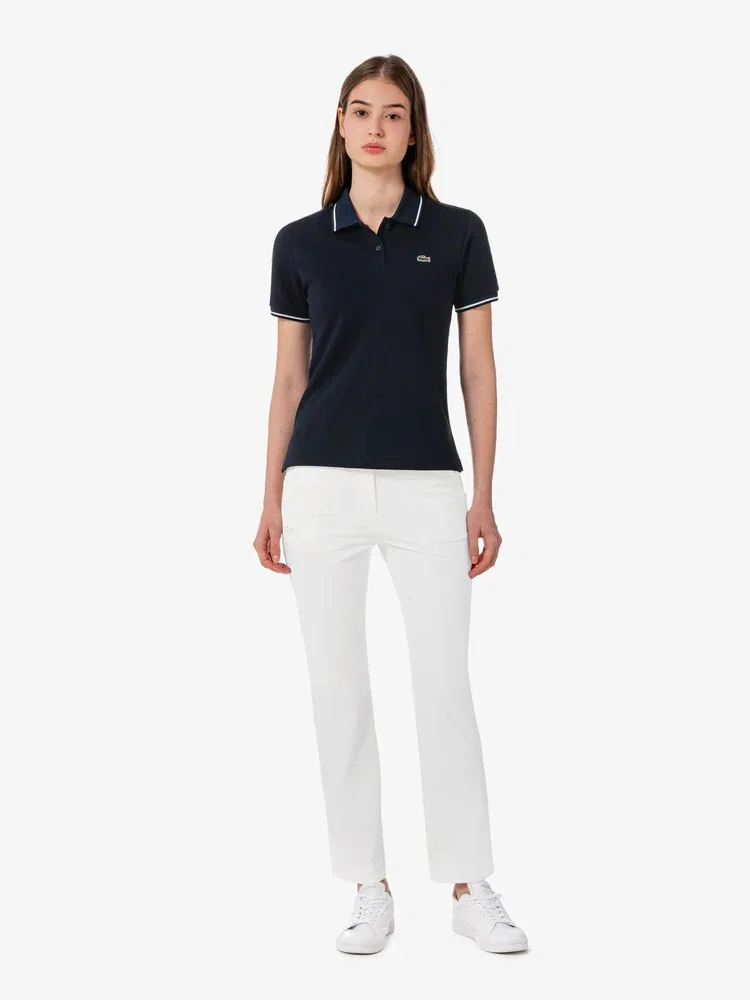 Брюки LACOSTE полуклеш White