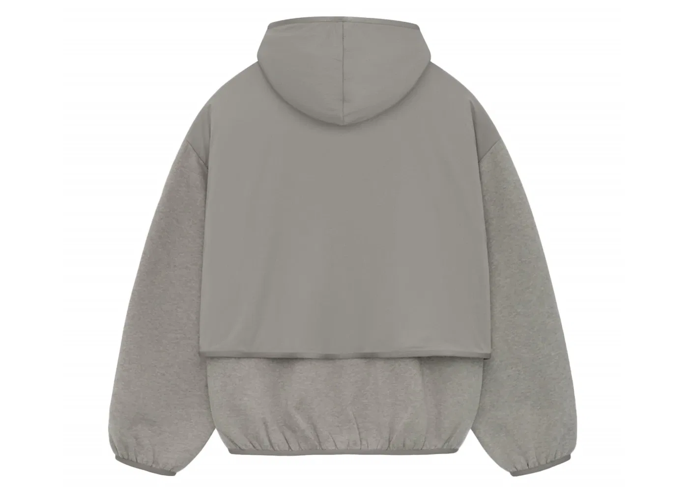 Мужская худи из нейлона с флисом Core Collection Fear of God, Dust Heather Grey — фото 2