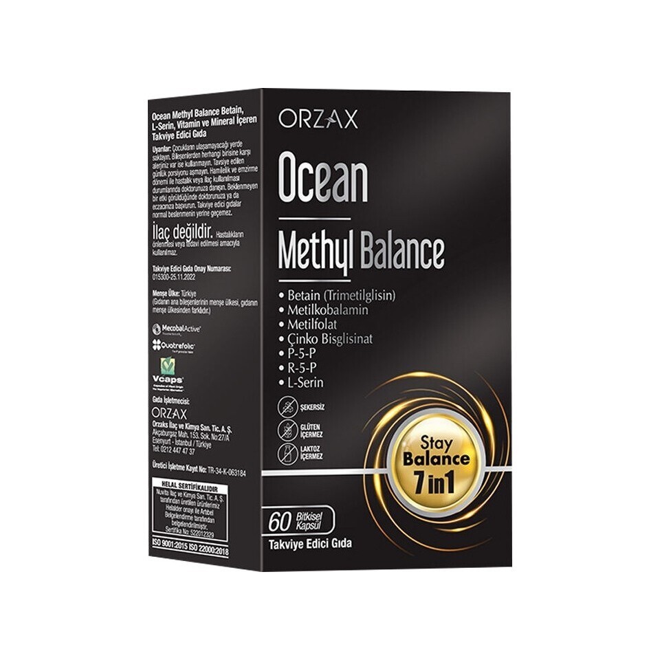 

Добавка Orzax Ocean Methyl Balance Supplementary Food, 60 капсул