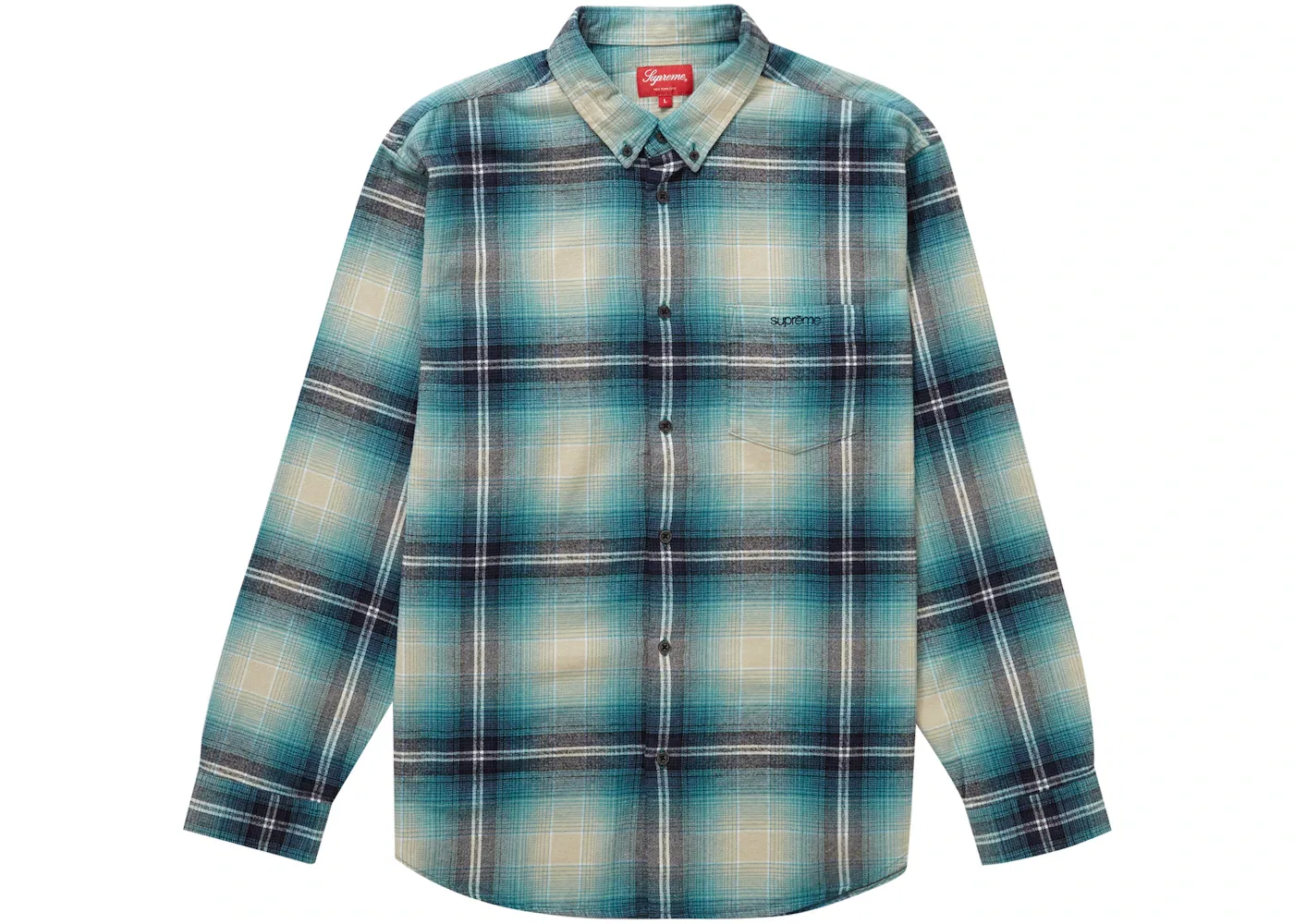 Мужская рубашка с принтом Shadow Plaid Supreme, Blue