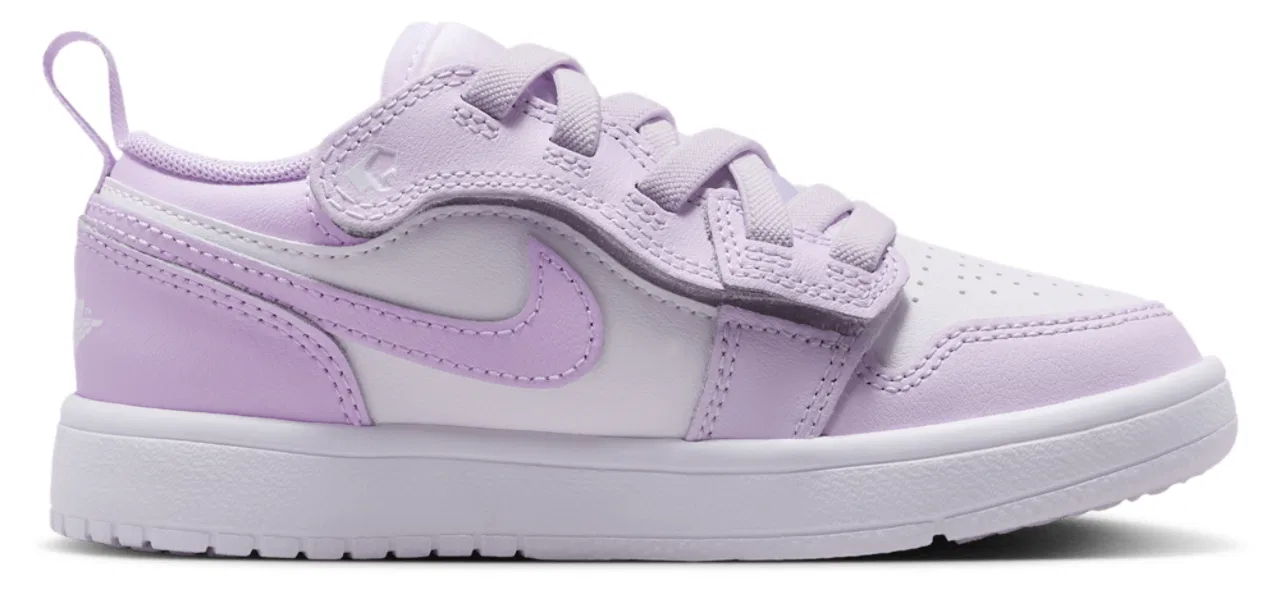 Кроссовки для девочек AJ 1 Low Jordan, цвет Barely Grape/White
