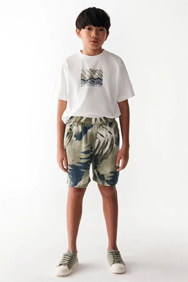 Детские шорты для мальчиков с камуфляжным принтом Nk Kids, Khaki — фото 2