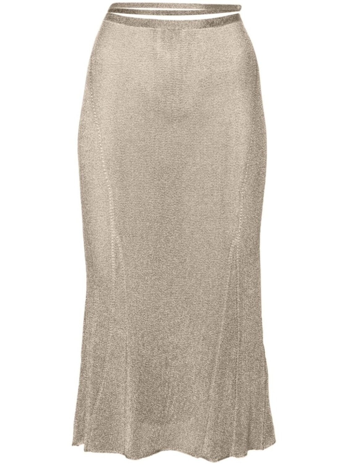 

Jacquemus юбка миди The Brilho с люрексом, золотой