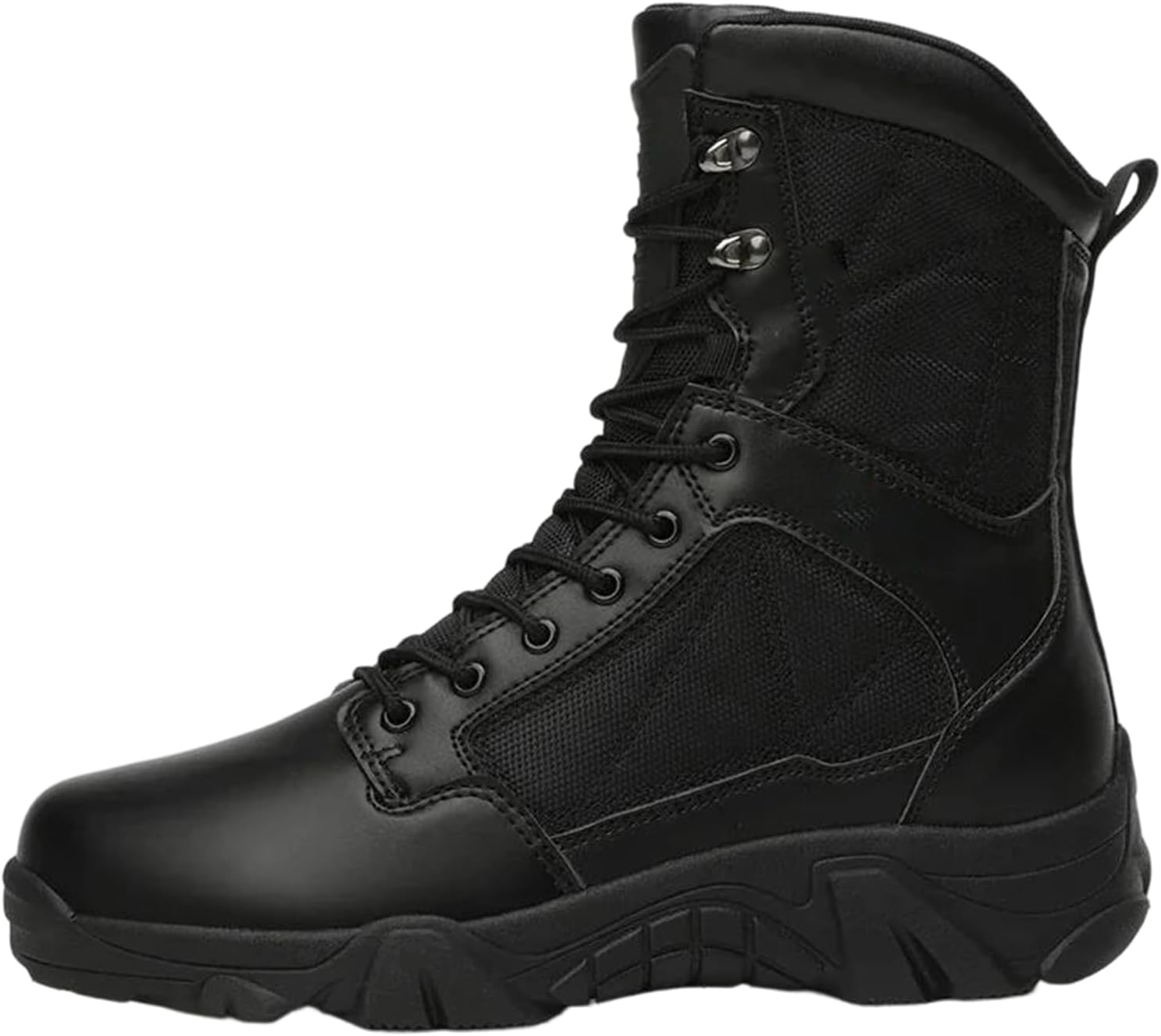 

Мужские кожаные ботинки на щиколотку, нескользящие, для прогулок и работы, удобные, дышащие, с поддержкой и хорошей посадкой Alloaone, черный