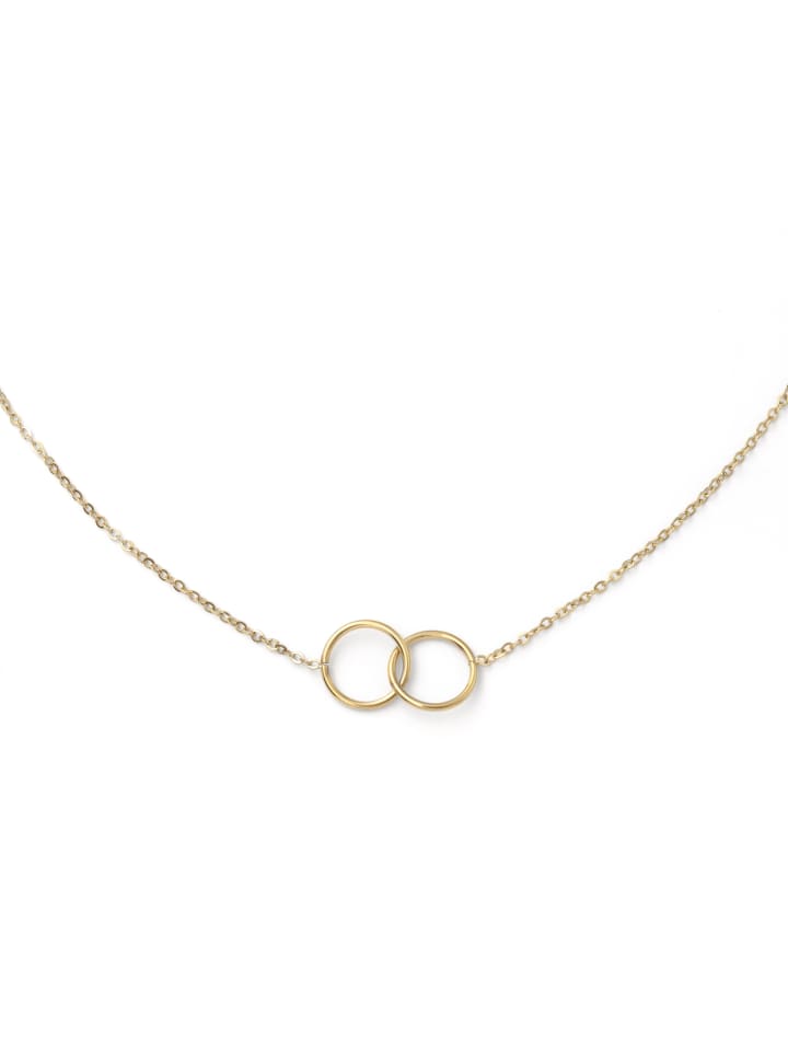 

Steel_Art Колье «Джуно», серебристого цвета, полированное, золотистого цвета