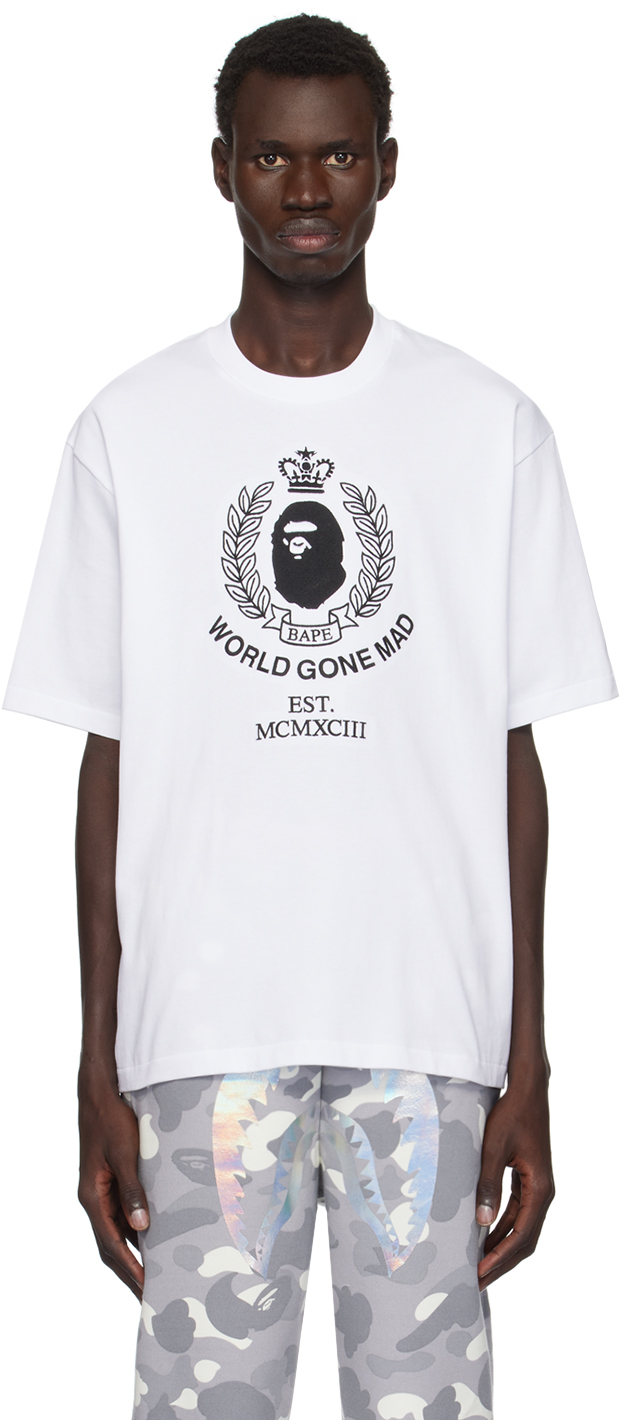 

Футболка свободного кроя с логотипом Crest College BAPE