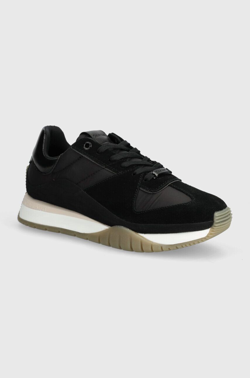 

Кроссовки Calvin Klein RUNNER LACE UP LTH/NYLON, черный