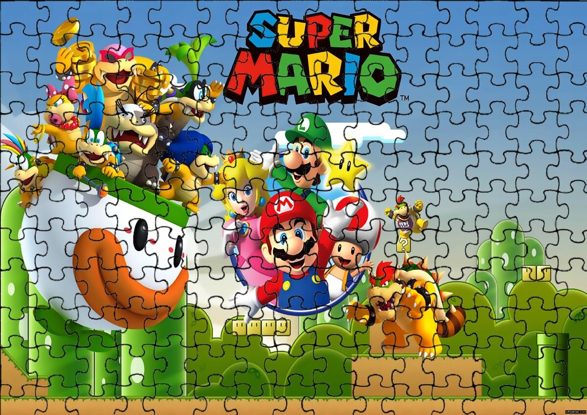 

Пазл 70 деталей: Super Mario Bros. + Сумка с принтом bez marki