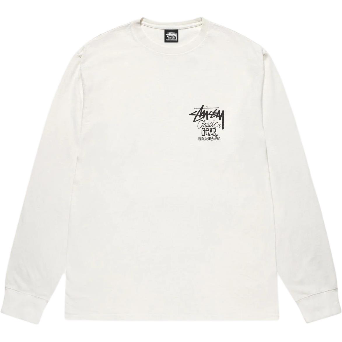 Классическая футболка с длинным рукавом Pigment Dyed Stussy, синий — фото 4