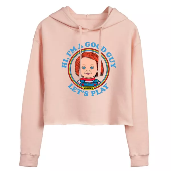 

Укороченная толстовка с капюшоном Chucky Let's Play от Juniors Licensed Character, розовый