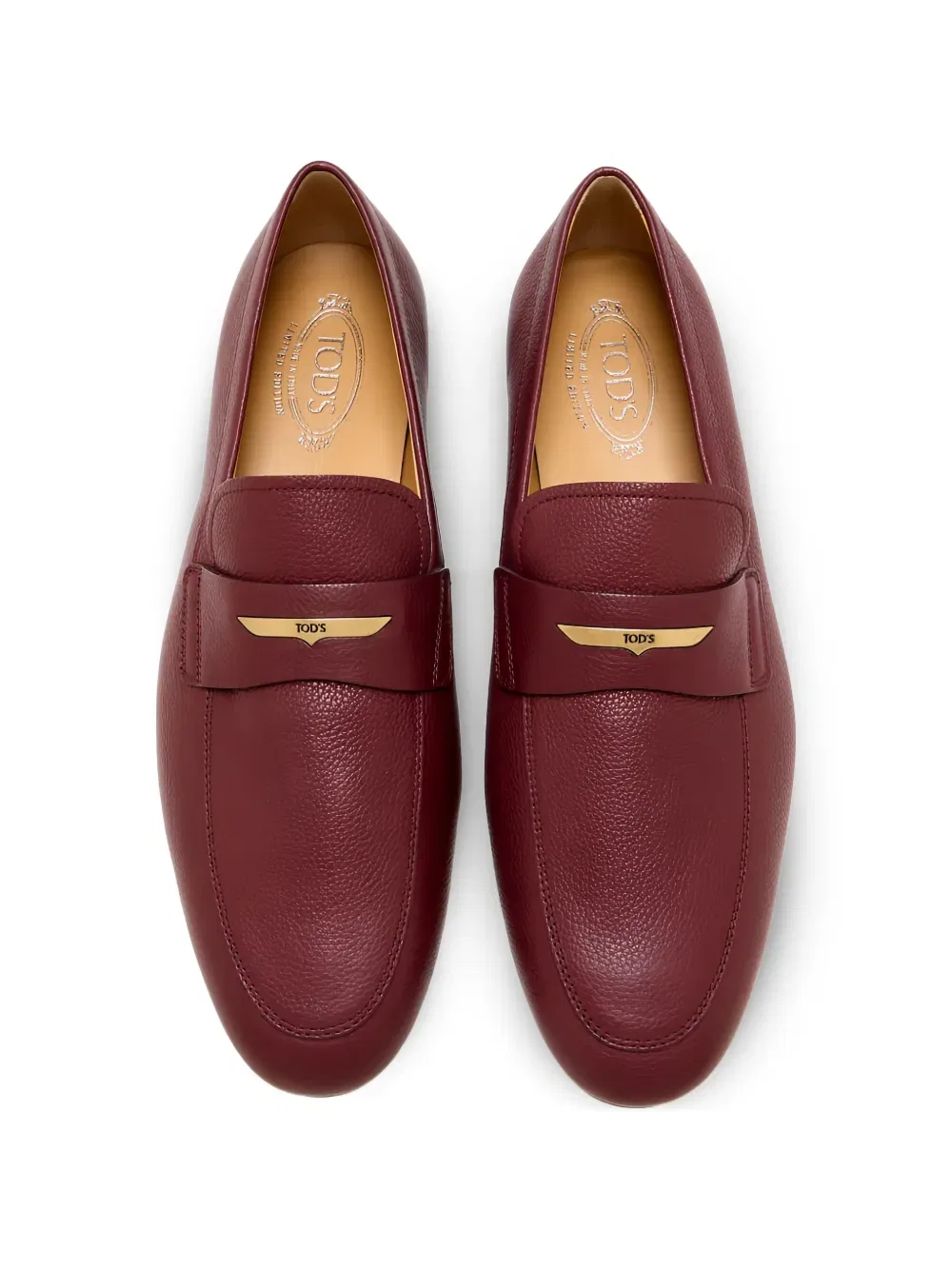 Лоферы с декоративными накладками Tod'S, красный — фото 2