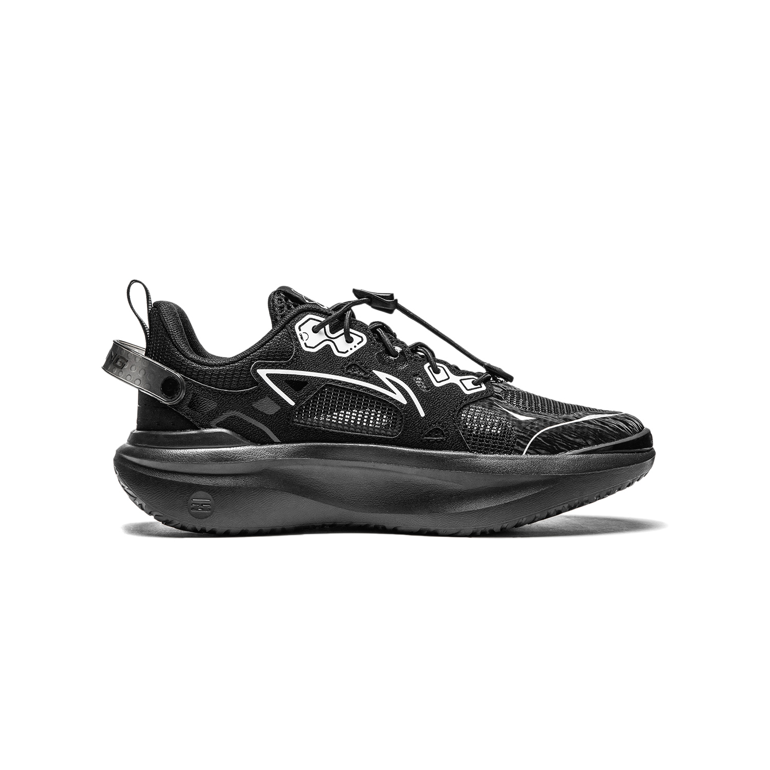 Star Cushioning Rebound Низкие Детские Беговые Кроссовки Черные Подростки LINING YOUNG — фото 2