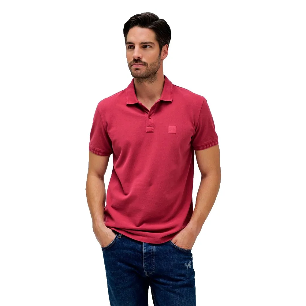 

Поло с коротким рукавом Salsa Jeans Washed Regular Fit, розовый