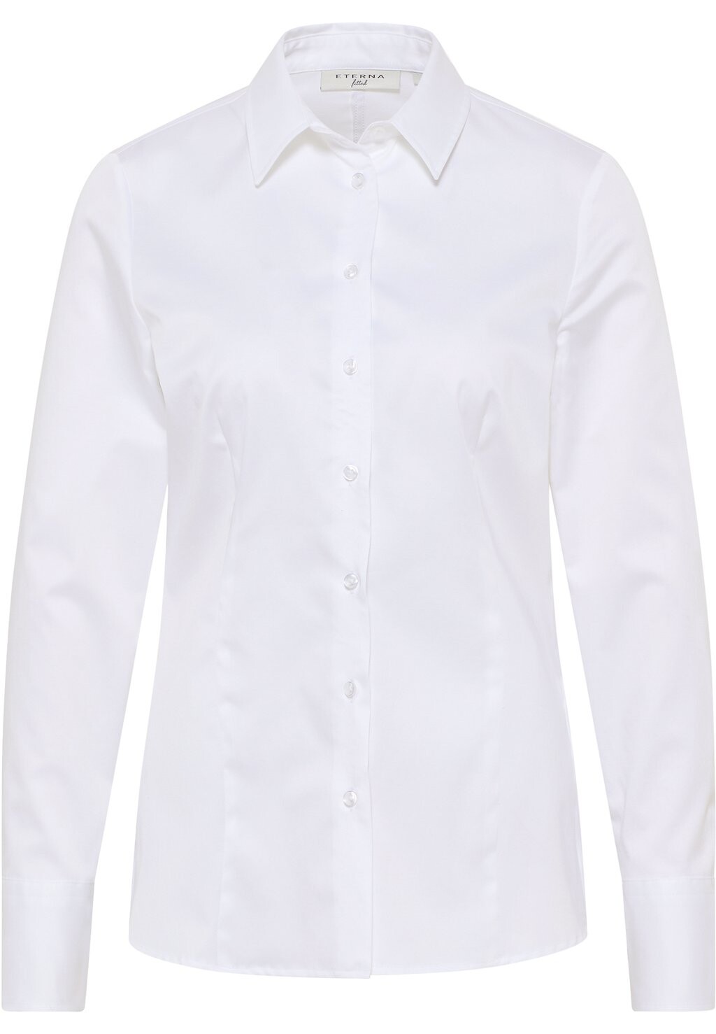 

Блузка на пуговицах SATIN SHIRT FITTED Eterna, белый
