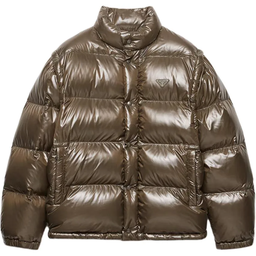 Пуховик из Re-Nylon PRADA, Green Camouflage