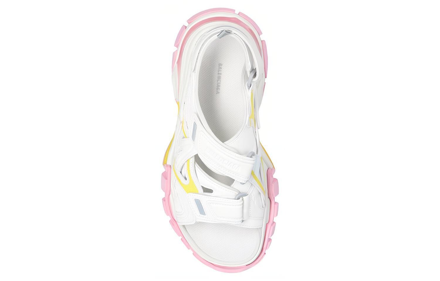 Пляжные сандалии Track 2.0 женские белые Balenciaga — фото 4