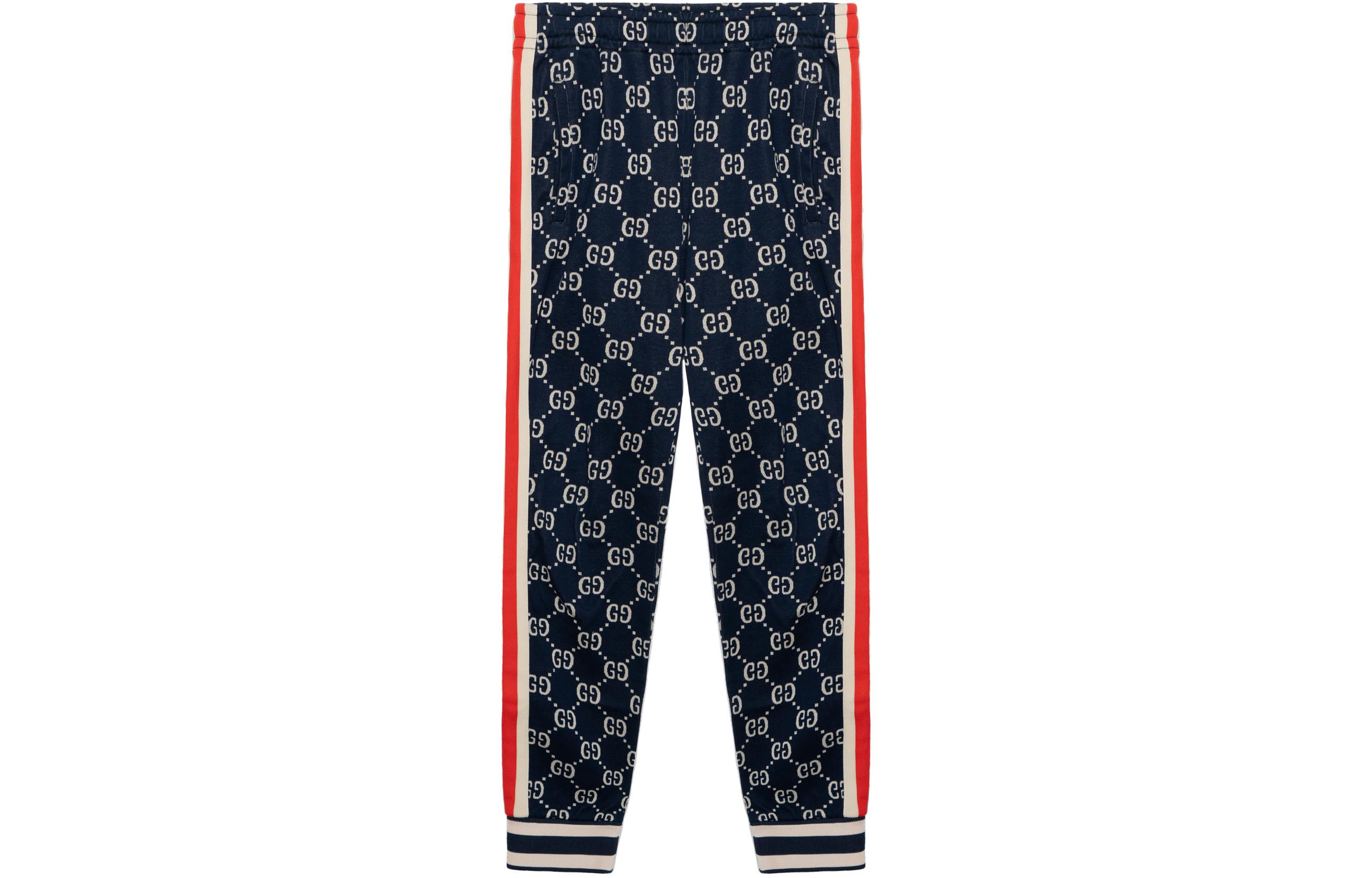 Спортивные брюки Gucci Мужские GG, сине-бежевые — фото 3