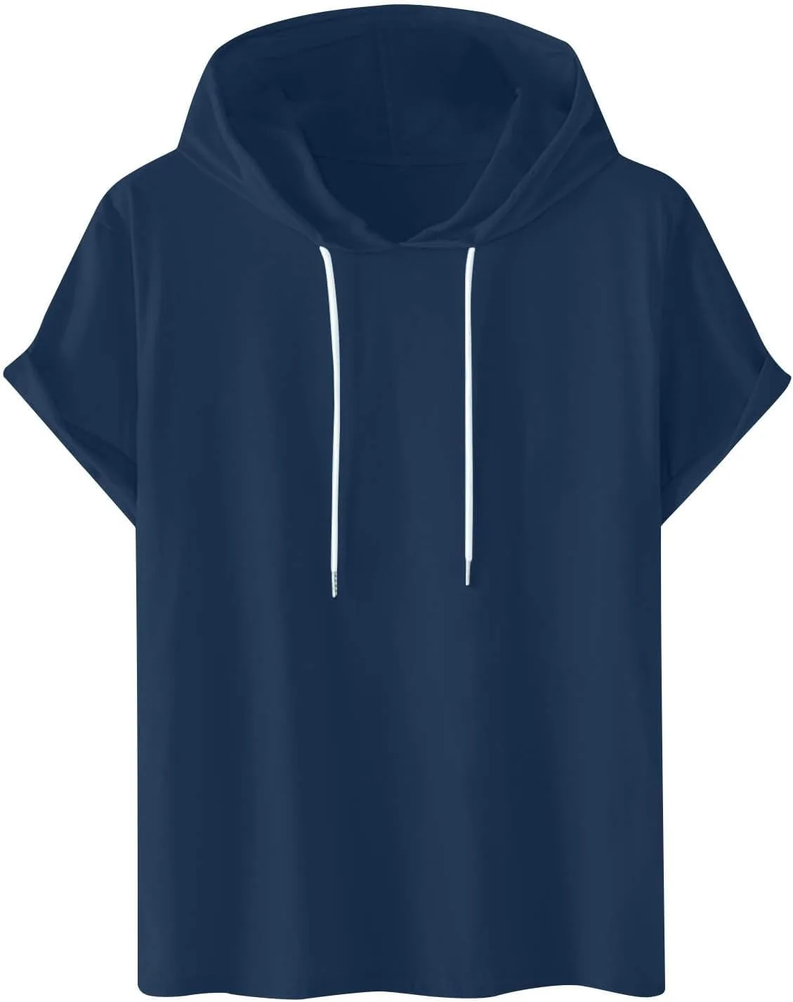 

Мужская футболка с капюшоном короткий рукав для тренировок