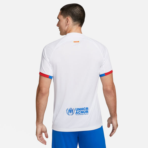 Спортивная футболка fc barcelona 2023/24 stadium jersey 'white' Nike, белый — фото 3