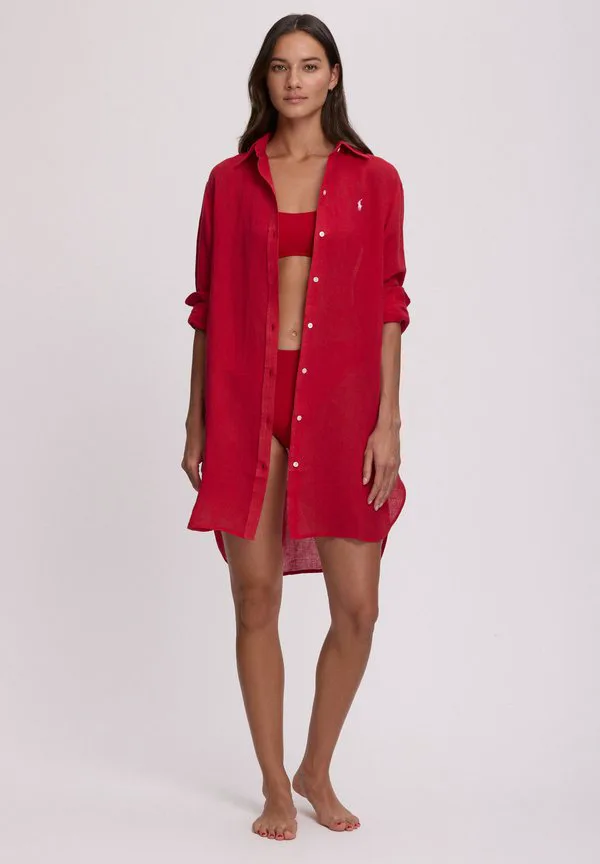 Пляжный аксессуар в стиле рубашки бойфренда Polo Ralph Lauren, Cruise Red — фото 2
