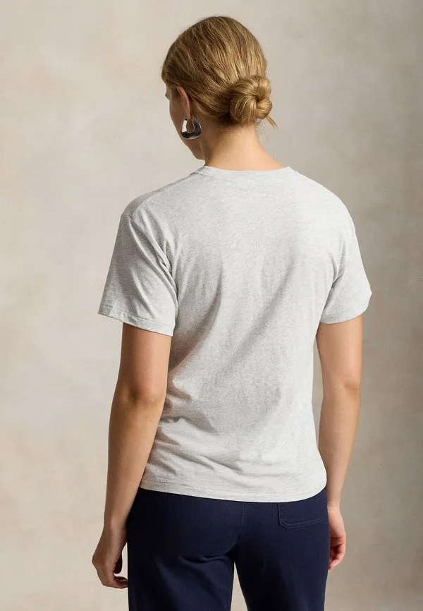 Футболка с принтом Polo Ralph Lauren, Light Smoke Heather — фото 3