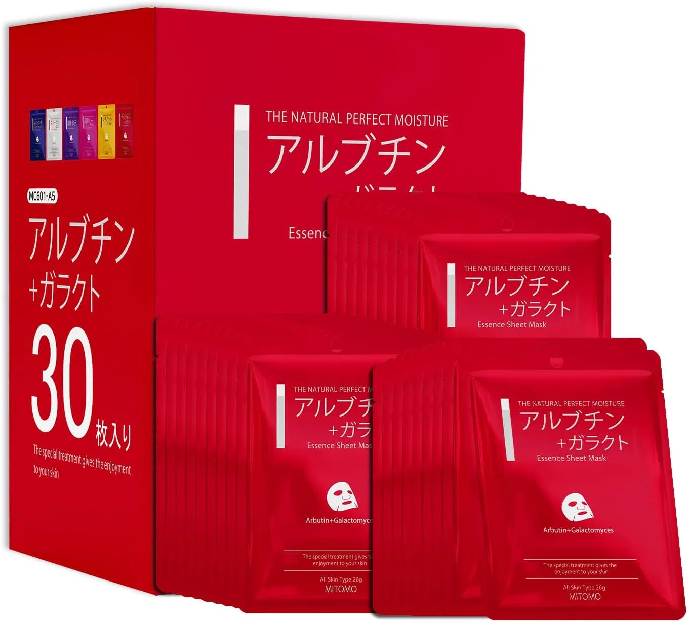 Эссенция Tomodachi — Листовая увлажняющая MITOMO Arbutin + Galacto Essence Mask