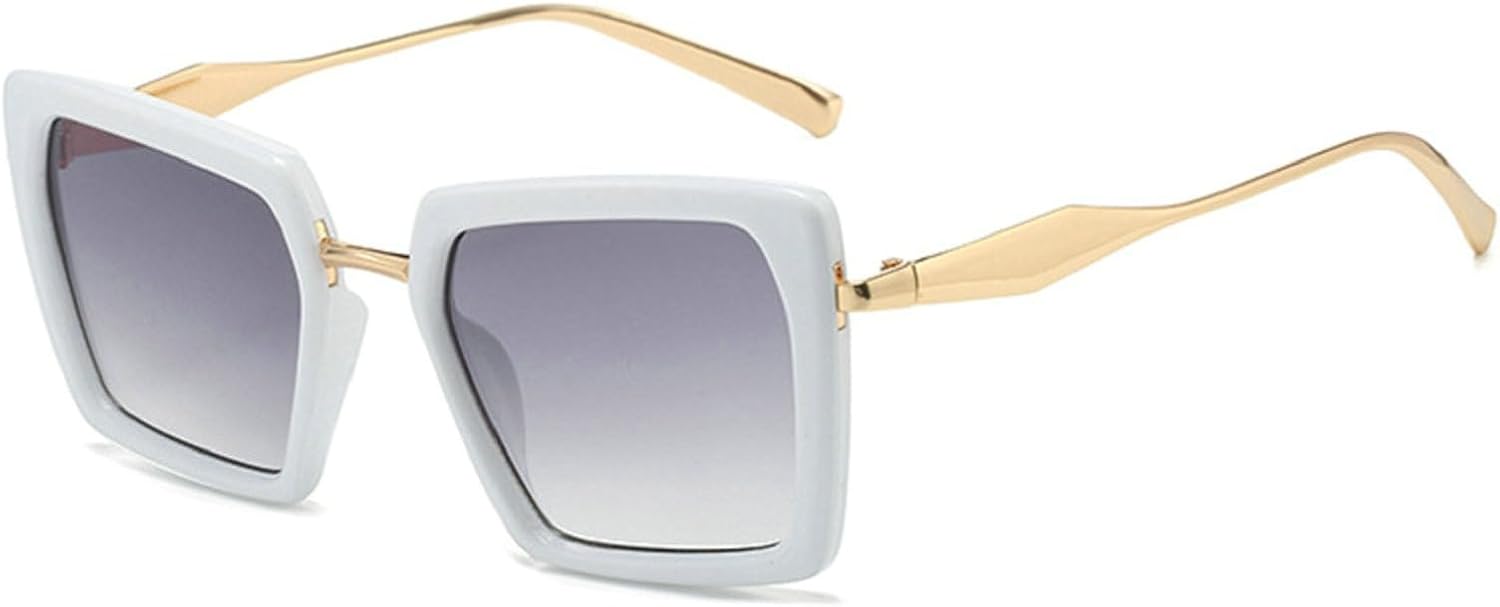 

Мужские солнцезащитные очки квадратной формы, модные солнцезащитные очки с леопардовым принтом, женские солнцезащитные очки в стиле панк с градиентным переходом цвета 3226 Melrose, White