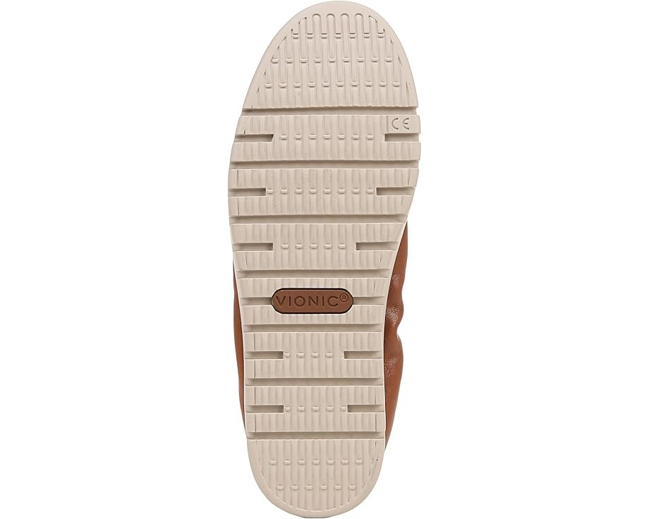 Туфли на плоской подошве VIONIC Uptown Ballet Slip-ons, цвет Tan Brown Leather — фото 3