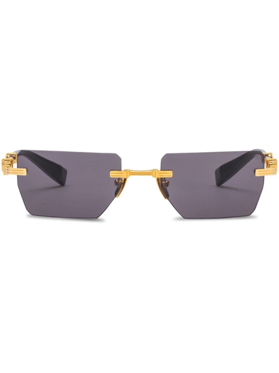 

Balmain Eyewear солнцезащитные очки Pierre в безободковой оправе, золотистый