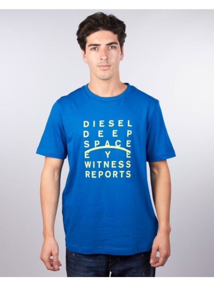 

Футболка Diesel Tshirt, цвет denim