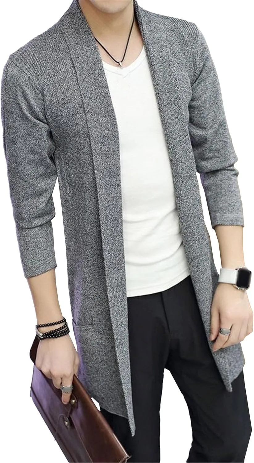 

Мужской кардиган с шальным воротником Slim Fit Maiyifu-GJ