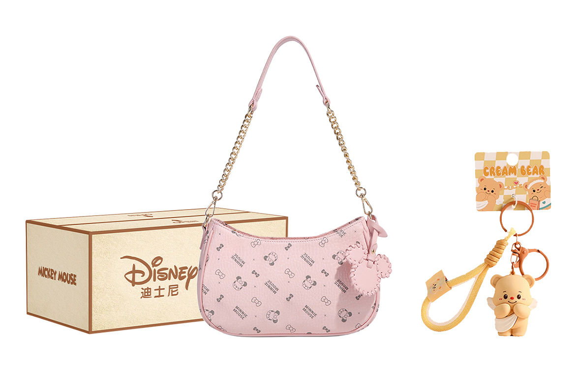 

Disney Женская кожаная сумка через плечо, Pink+Exquisite Pendant