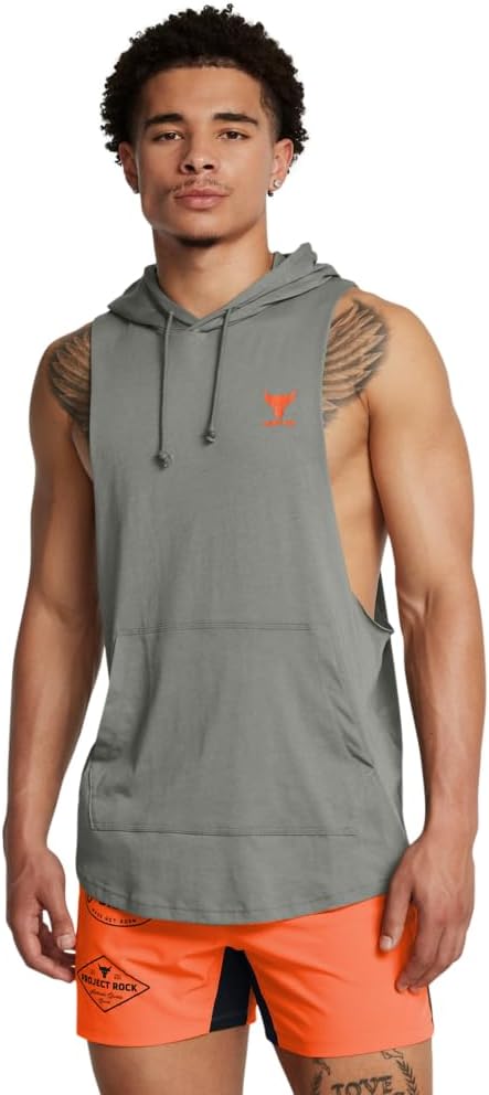 

Мужская толстовка без рукавов Under Armour Project Rock Payoff, (709) Clay Green/Team Orange, Зеленый, Мужская толстовка без рукавов Under Armour Project Rock Payoff, (709) Clay Green/Team Orange