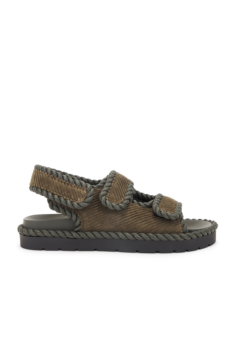 Сандалии Джека на плоской подошве Bottega Veneta, цвет Kaki