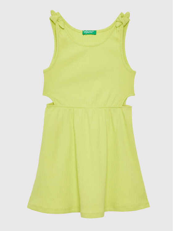 

Летнее платье стандартного кроя United Colors Of Benetton, желтый