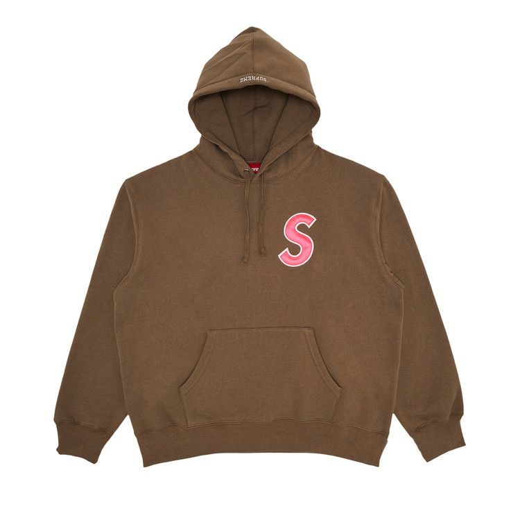 

Толстовка Supreme S Logo Hooded Sweatshirt, Dusty Brown