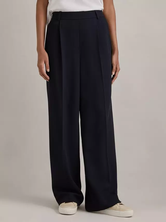 

Брюки Reiss Eden Wide Leg, темно-синий