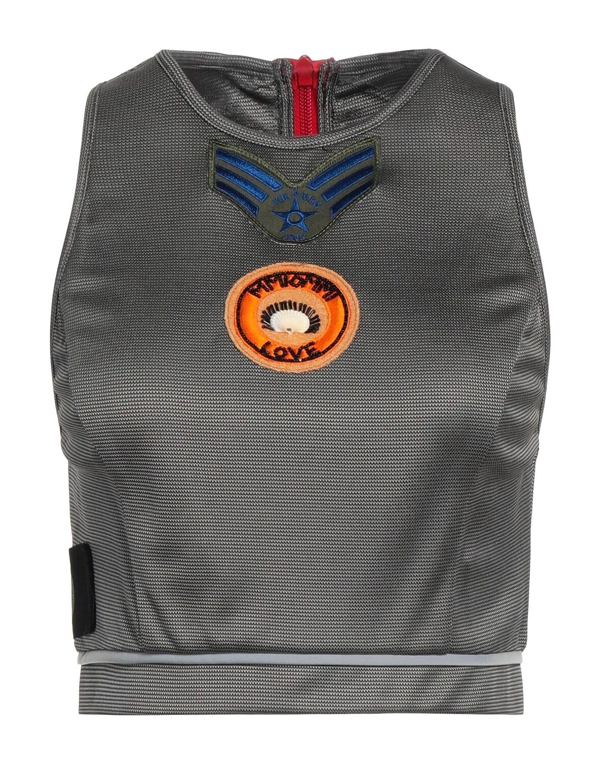 

Кроп-топ Mr & Mrs Italy, угольно-серый