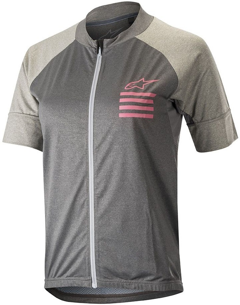 

Женская велосипедная майка Alpinestars stella trail full zip ss, Light Grey