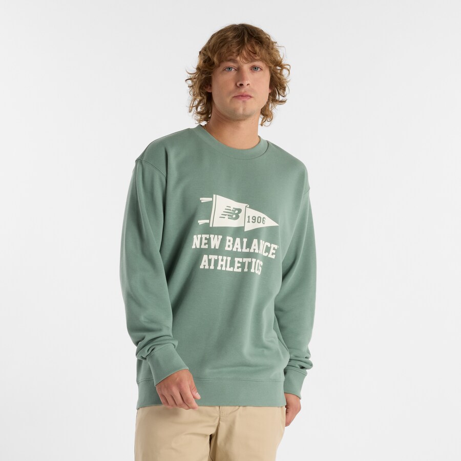 

Толстовка new balance Varsity Pennant, пастельный зеленый