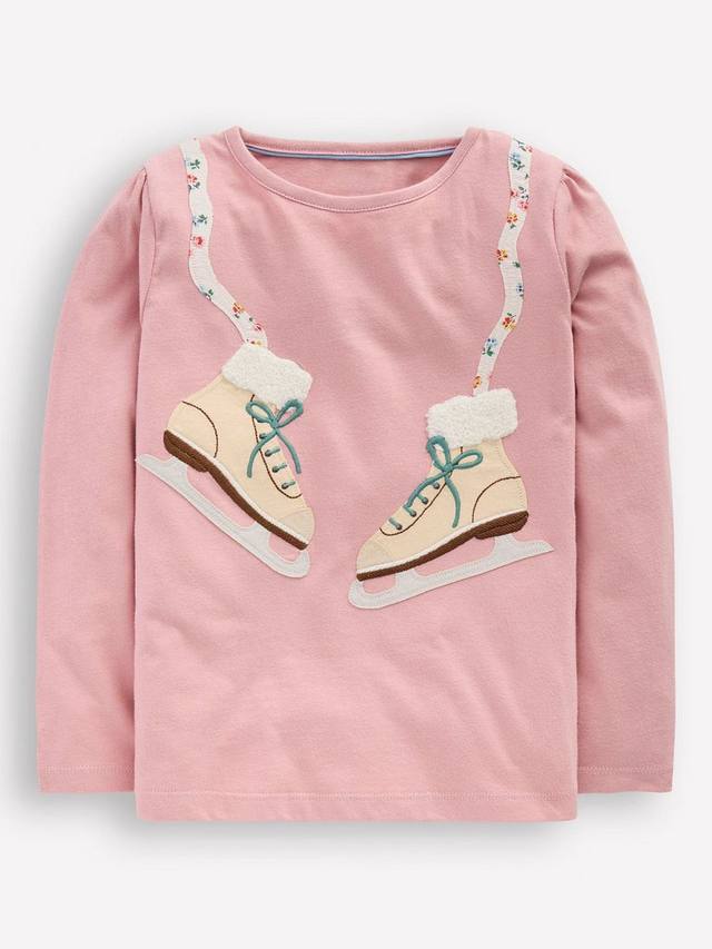 

Детская футболка с длинными рукавами и аппликацией из хлопка Mini Boden