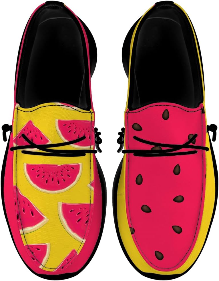 

Лоферы Quorax для женщин и мужчин, слипоны, забавные подарки для женщин и мужчин, желтый/розовый