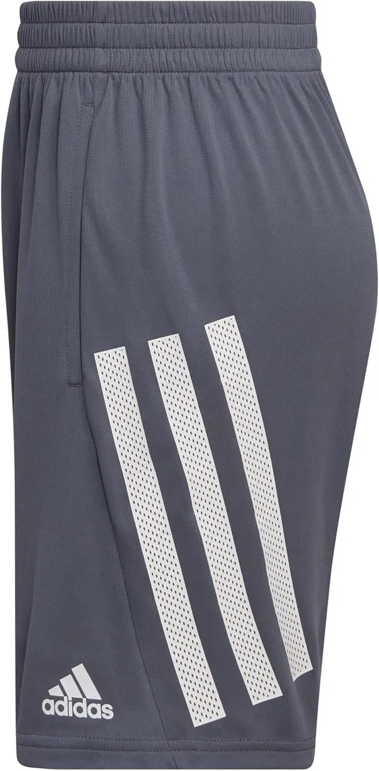 Детские шорты Adidas Boys Elastic Waistband Bold 3s, Onix — фото 2